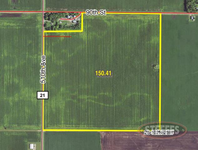Tract 2 – 150.41± Tillable Acres